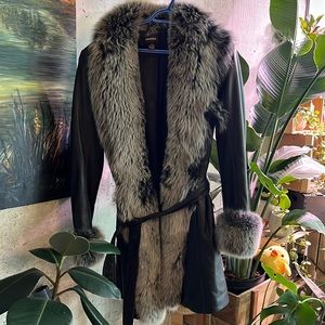 Daniel leather jacket with real fur